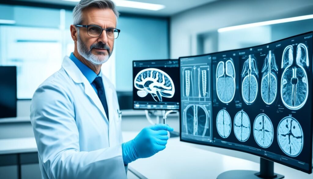 radiologists working with AI